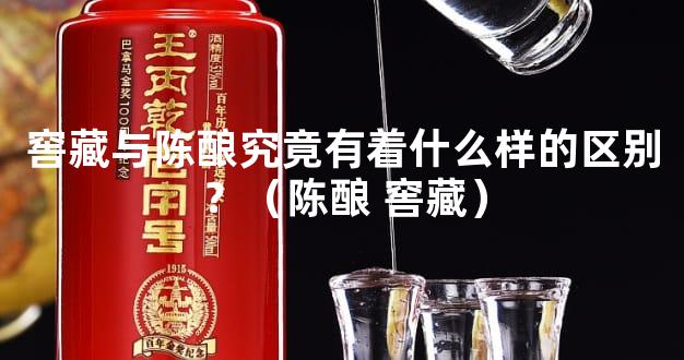 窖藏与陈酿究竟有着什么样的区别？（陈酿 窖藏）